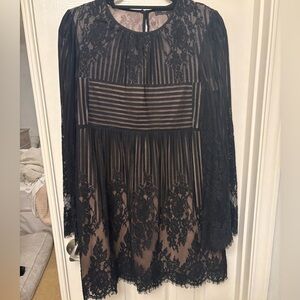 BCBGMaxAzria Black Lace Dress